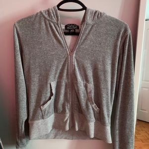 Grey Zip-Up Hoodie